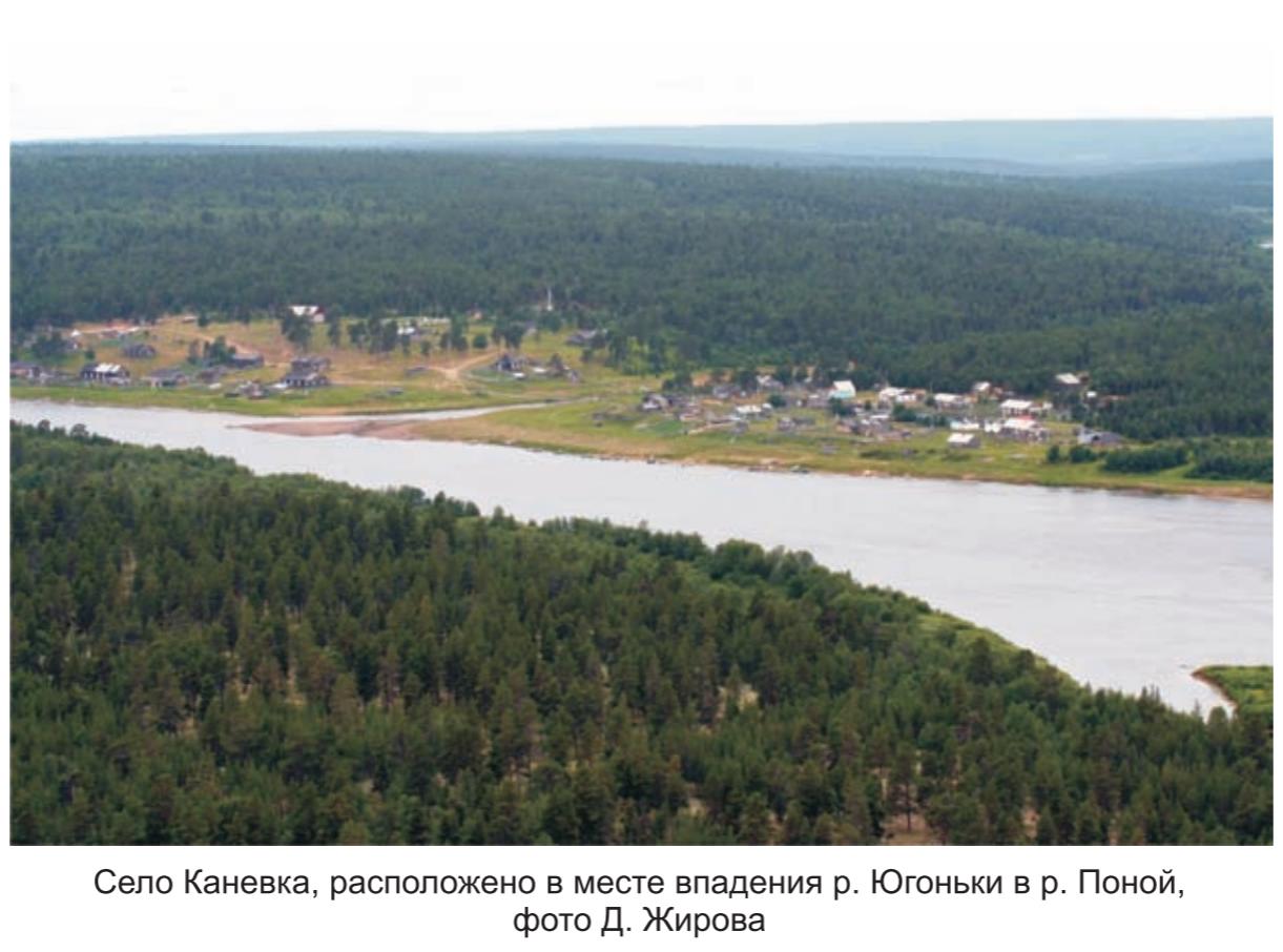 Село Каневка , расположено в месте впадения р. Юконьги в р. Поной , фото Д. Жирова. Село Каневка , расположено в месте впадения р. Юконьги в р. Поной , фото Д. Жирова.