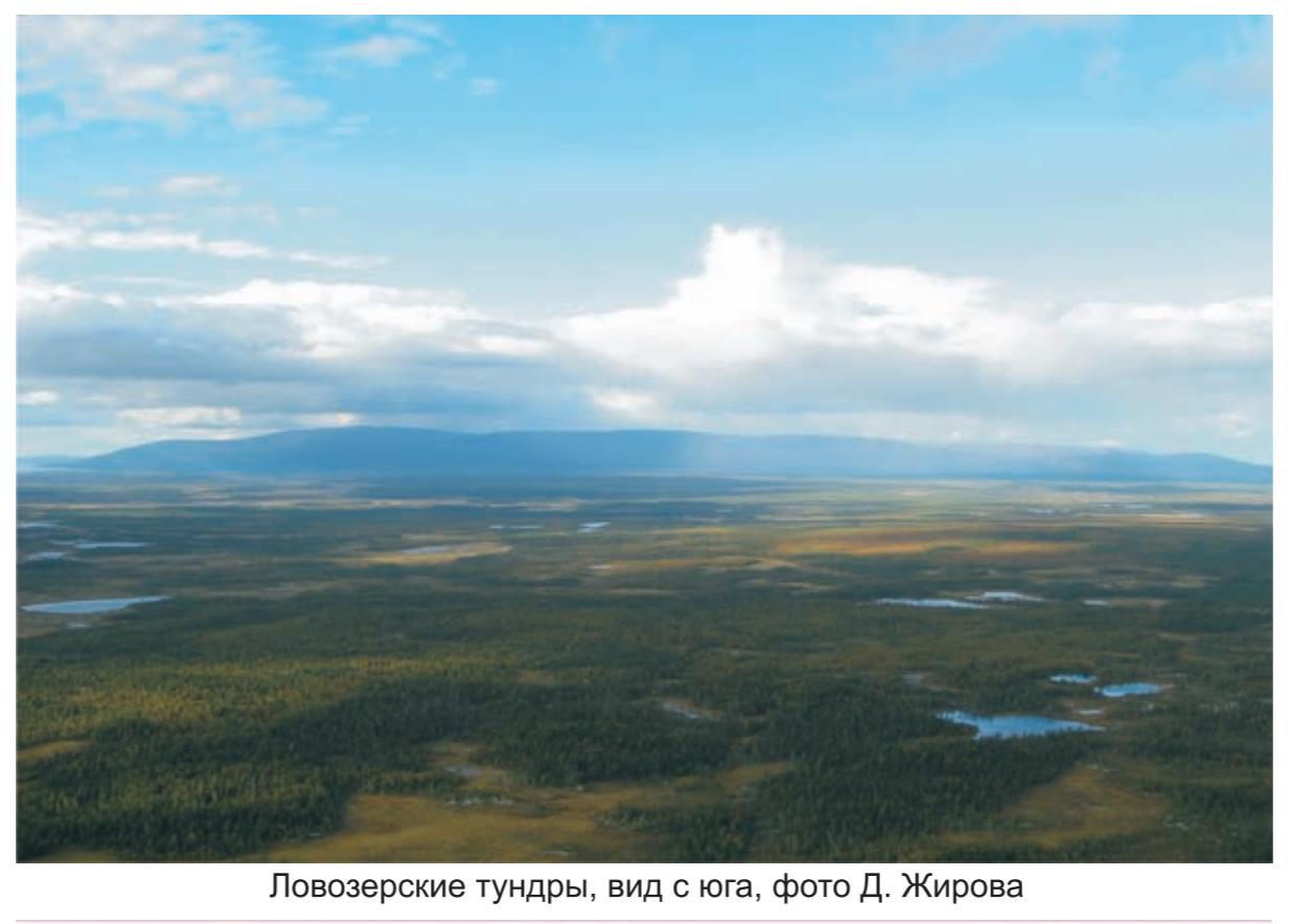 Ловозерские тундры , вид с юга, фото Д. Жирова. .