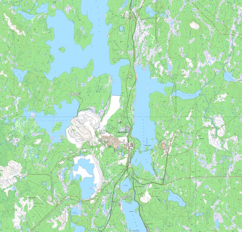 Оленегорск карта