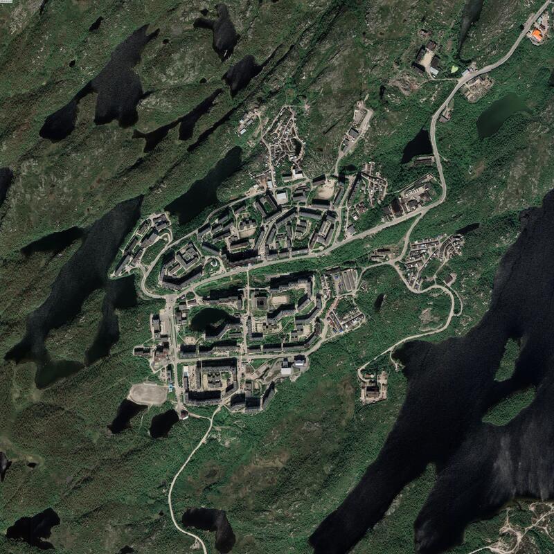 Снежногорск карта