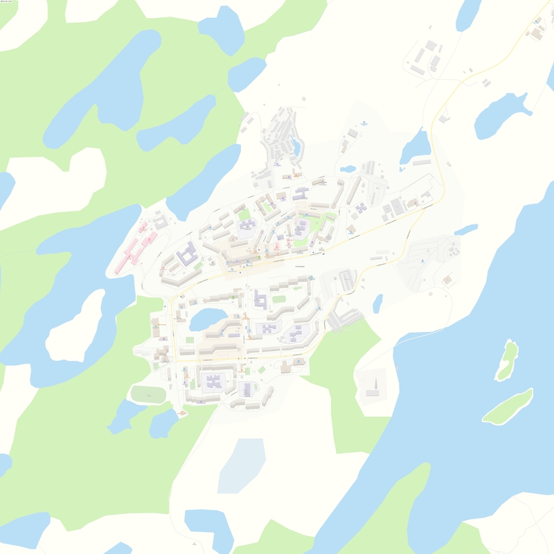 Снежногорск карта