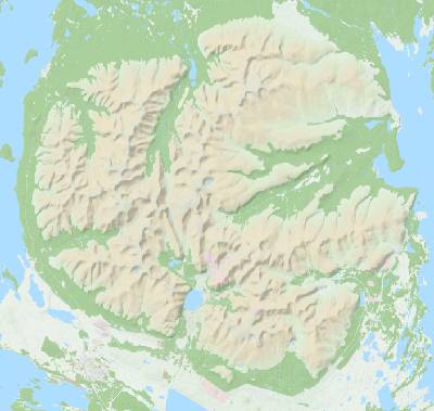 карта Хибины в хорошем качестве